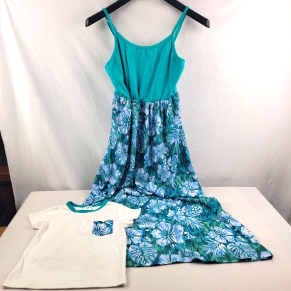 NWT Pat Pat matching family dress and tshirt Mom Son outfits 2T & womens small - Picture 1 of 7